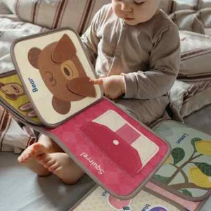 Montessori Beschäftigtes Buch für Kleinkinder | Sensorisches Puzzle Spielzeug & Lerngeschenk 📘🐾🎨 - Bild 1 von 11