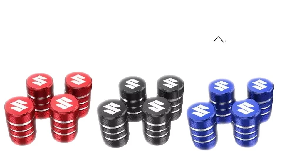 TAPAS DE VÁLVULA DE NEUMÁTICO SUZUKI PARA ATV, UTV, SAMURAI NUEVO JUEGO DE 4 piezas Foto 1 de 4