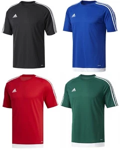 New Boys Junior Kids Adidas Estra Logo T-Shirt Top Football Soccer Sports - Picture 1 of 6