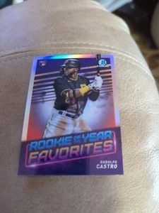 2022 Bowman Chrome ROYF-12 Rodolfo Castro Refractor Rookie of the Year Favorites - Picture 1 of 2