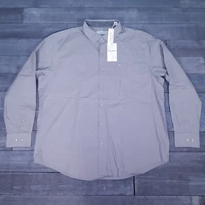 TOMMY BAHAMA Island Zone Newport Cove Button Up Shirt Mens 3XL Bala Shark Grey - Picture 1 of 9