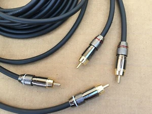 1-20 piedi coppia Mogami 2534 cavo 18 AWG RCA oro microfono audio maschio-maschio - Foto 1 di 5