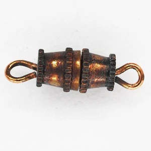 Paquete de 100 broches de barril brazalete cobre ennegrecido - Imagen 1 de 3