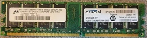 1GB Micron MT16VDDT12864AY-40BF2 Crucial CT12864Z4.16TFY PC3200U 400MHz DDR Mem - Picture 1 of 4