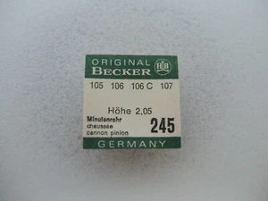 Minutenrohr (H 2.05) für HB Becker 105, 106, 106 C, 107, cannon pinion, part 245 - Picture 1 of 2