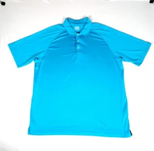 Slazenger Polo Shirt Adult XL Blue Shoet Sleeve Mens - Picture 1 of 11