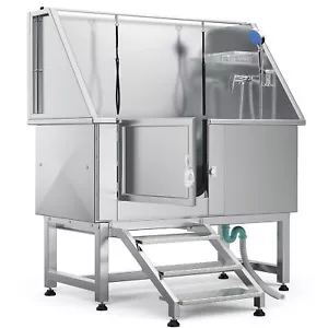 50"Pet Dog Grooming Bath Tub Professional Stainless Steel Bathing Station w/Step - Picture 1 of 15
