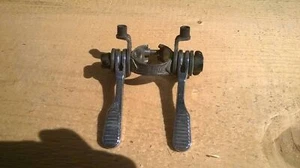 Bicicleta de carretera retro vintage Downtube Shifters hecha en Francia abrazadera huret en plata - Imagen 1 de 4