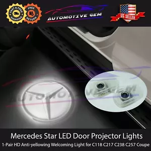 ⭐Mercedes Star Factory Logo HD LED Door Projector Puddle Light CLA CLS E S COUPE - Picture 1 of 1
