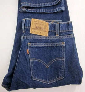 LEVI'S Herren VINTAGE ORANGE TAB 518 RELAXED STRAIGHT DUNKELBLAU JEANS USA W36 L32 - Bild 1 von 7