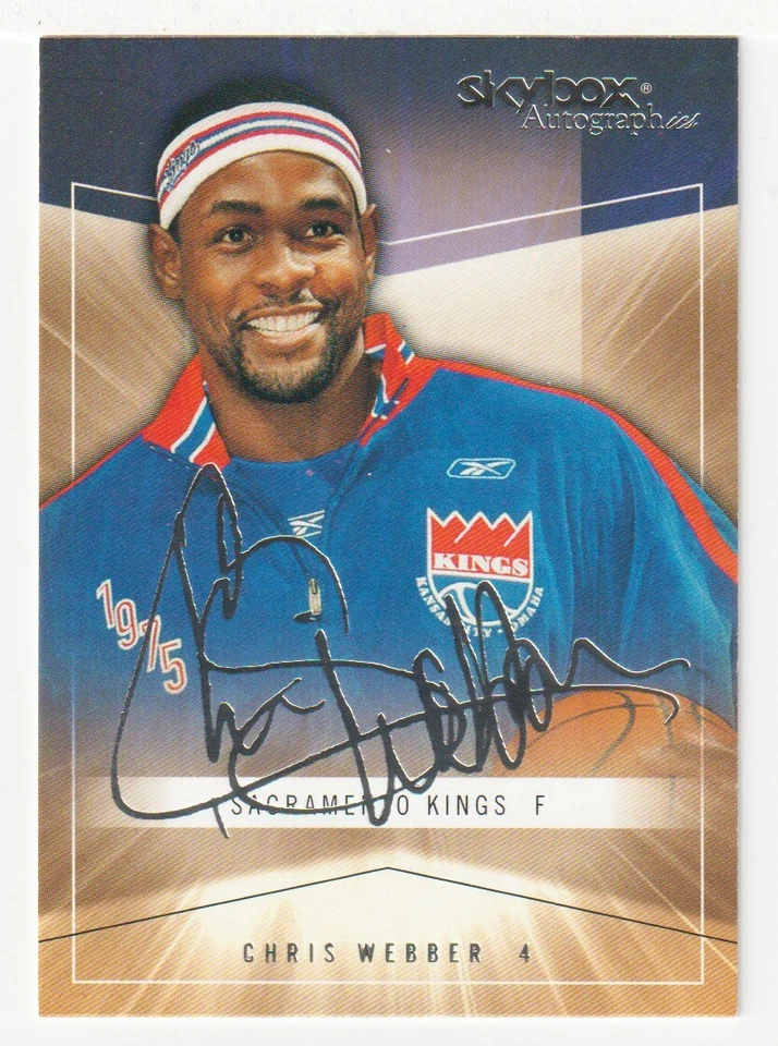 Chris Webber - Sacramento (NBA Basketball) 2004-05 Skybox Autographics # 60 Mint - Image 1 of 1