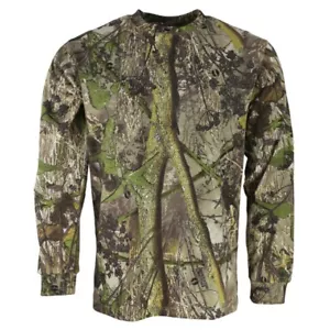 HUNTING LONG SLEEVE T-SHIRT MENS S-3XL ENGLISH HEDGEROW CAMOUFLAGE TOP Camo - Picture 1 of 2