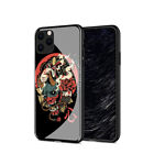 Samurai Oni Mask Anime Glass Case For Iphone 15 11 12 13 14 Pro Max Mini