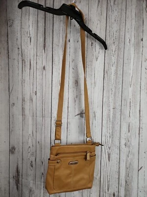 Rosetti Crossbody Shoulder Bag Purse Clutch Tan with Pockets Everywhere-Nice! - Image 1 of 4