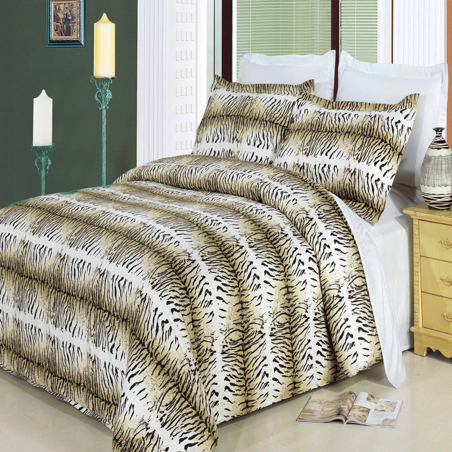 100% Cotton Duvet Cover Set-3PC Safari Printed Ultra-Soft & Cozy Duvet Cover Set - Image 1 of 1