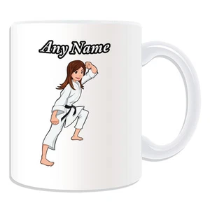 Personalisierte Geschenk Karate Mädchen Tasse Spardose Tasse Japan Ryukyu Kung Fu Kung Fu Name - Bild 1 von 20