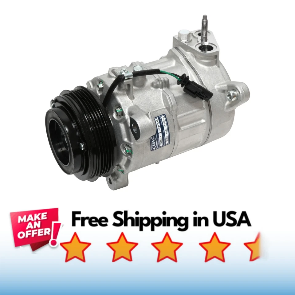 Compresor aire acondicionado apto para Chevrolet Silverado 1500 2014-2019, Silverado 2500 2014-2017 Foto 1 de 1