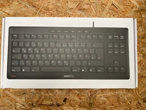 CHERRY JK-8600DE-2 Kabelgebunden Tastatur Deutsch, QWERTZ Schwarz - Bild 1 von 3
