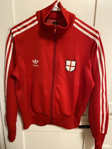 90s Classic Adidas track jacket-England soccer theme. unisex M. Unique Design Cover