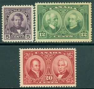 EDW1949SELL: CANADA 1927 Scott #146-48 Very Fine - Extra Fine, Mint NH. Katze 75 $. - Bild 1 von 2