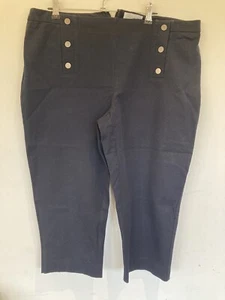 Ladies Navy Slim Fit Culottes Size 14/16. Ref 187 - Picture 1 of 2