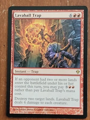 MTG Lavaball Trap Zendikar 135/249 Regular Rare - Image 1 of 2