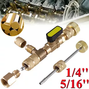 HVAC Tool AC Schrader Valve Core Remover Dual Size 1/4 and 5/16 Port Installer - Picture 1 of 13
