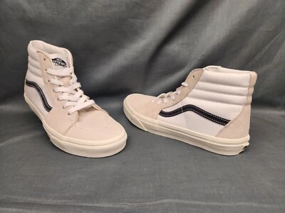 Vans Boys Sk8-Hi Casual Sneakers Suede Canvas Beige Black Size 5.5 NEW NO BOX! - Image 1 of 4