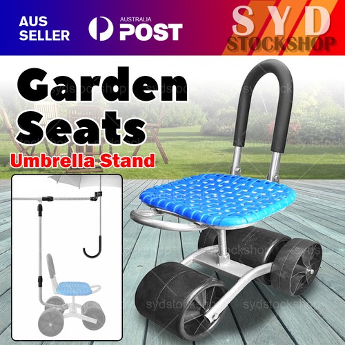 PORTABLE HEIGHT ADJUSTABLE Folding GARDENING SEATS STOOL KNEELING PAD