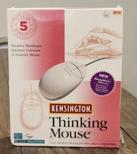Vintage SEALED BOX Kensington Thinking Mouse 4 Button #64203 From 1996 - Picture 1 of 6