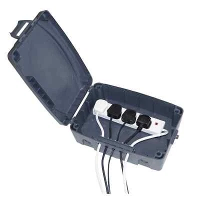 Waterproof Outdoor Electrical Box IP54 Water Resistant Enclosure Junction Box - Image 1 of 3