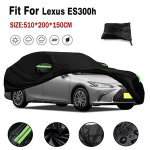 For Lexus ES300h ES350 Full Car Cover Waterproof Sun Rain UV Protection Black - Picture 1 of 8