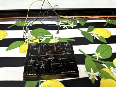 ALPINE 3653 electronic active dividing network working old school JDM Untested - Image 1 of 4