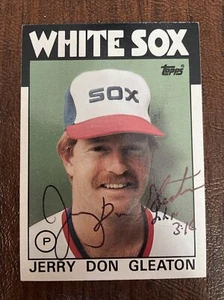JERRY DON GLEATON 1986 TOPPS AUTOGRAPHED SIGNED AUTO BASEBALL CARD 447 WHITE SOX - Picture 1 of 1