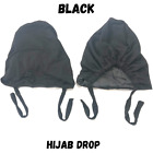Plain Satin Hijab Under  Cap Scarf with tie back lace