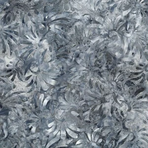 Wilmington Batiks - Starlight - Petal Toss - Gray/Blue - Picture 1 of 7