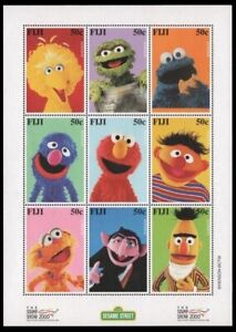 Fiji 2000 - STAMP SHOW 2000 - Sesame Street Characters - Sheetlet - MNH