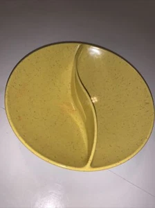 Ciotola divisa vintage MCM metà secolo moderna vacanza Kenro melamina gialla - Foto 1 di 4