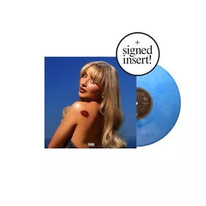 Sabrina Carpenter Short n' Sweet Signed LP - Light Sky Blue Vinyl - IN HAND - Picture 1 of 2