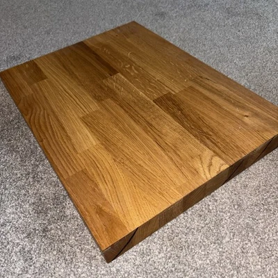 Solid Oak Chopping Board, Butchers Block, Chop Block, Chef Board, Kitchen, Block - Image 1 of 4