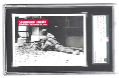 1965 Philadelphia War Bulletin #54 Stubborn Enemy Graded SGC 96 9 pop 1 - Image 1 of 3