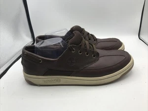 Timberland Herren Oxford Turnschuhe Leder Freizeitschuhe Komfort Größe 11,5 Braun - Bild 1 von 12