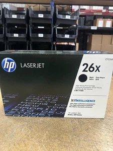 Kaseta z czarnym tonerem HP 26X CF226X, ZAPIECZĘTOWANE PUDEŁKO - NOWA - Zdjęcie 1 z 5