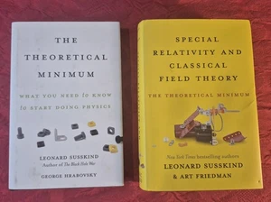 2 Hardcover Books - The Theoretical Minimum to Learn Physics - Leonard Susskind - Picture 1 of 8