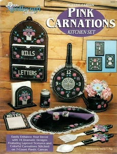 Needlecraft Shop 943411 CLAVEL ROSA COCINA Plástico Lona Patrón Folleto - Imagen 1 de 1