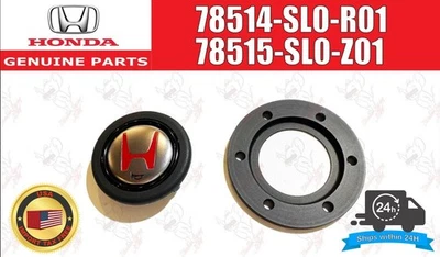 Botón de bocina y anillo de dirección HONDA Acura GENUINO NSX-R 78514-SL0-R0178515-SL0-Z01 Foto 1 de 4