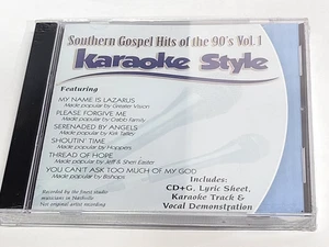 Southern Gospel Hits of the 90s Volume 1 Daywind Christian Karaoke Style NEW CD+ - Foto 1 di 1