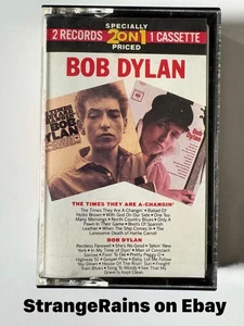 Bob Dylan The Times They Are A-Changin’ / Bob Dylan 2 on 1 Cassette Tape TESTED - Picture 1 of 6