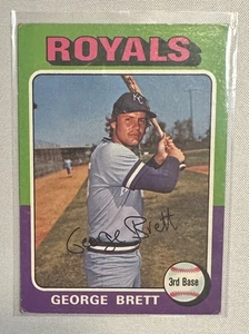 Tarjeta de novato George Brett 1975 Topps béisbol[#228][Kansas City Royals][HOF] - Imagen 1 de 6