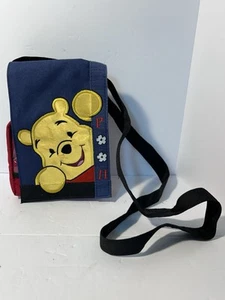 Vintage 90’s Winnie the Pooh Mini Small Flap Purse Crossbody Spellout Disney Bag - Picture 1 of 7